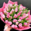 Bukiet różowych tulipanów